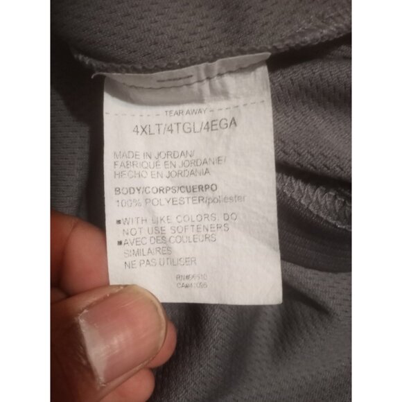 Under Armour Polo Shirt Short Sleeve Performance Loose 4XLT 4XL Tall Gray - Picture 10 of 13